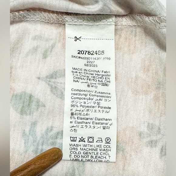 SHEIN Curve 3XL Fall Floral Plus Top – Cream/Orange/Green NWOT - Picture 5 of 6